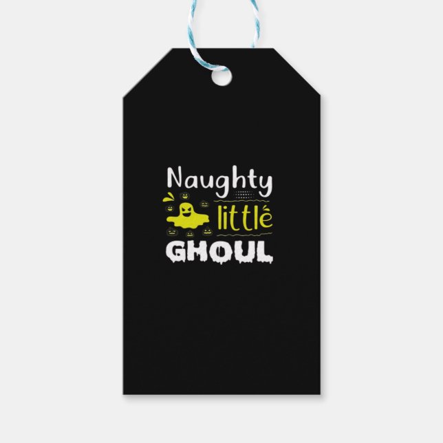 Naughty Little Ghoul Gift Tags (Front)