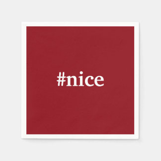 Naughty Nice Christmas Cocktail Party Napkin