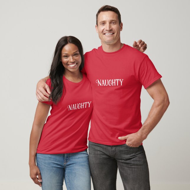 Naughty Nice Double Sided  T-Shirt (Unisex)