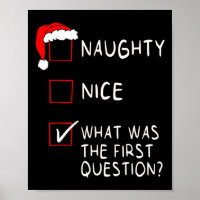 Naughty Nice List What Was The Question Men Women 