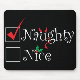 Naughty Nice Mouse Mat