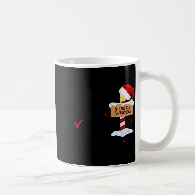 Naughty Nice My Blood Sugar Was Low Diabetes Aware Coffee Mug (Right)