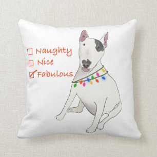Naughty, Nice or Fabulous Rex pillow