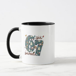 Naughty Nice Six Seven 67 Brainrot Christmas Mug