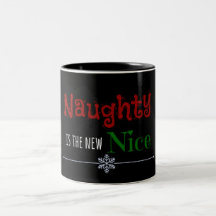 Naughty Nice Two-Tone Coffee Mug