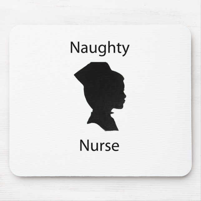 Naughty nurse mouse mat (Front)