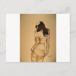 Naughty Nurse Postcard