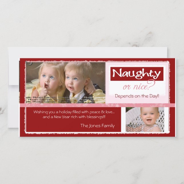 Naughty or Nice   ~   Christmas Card (Front)