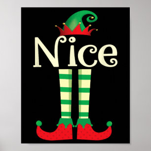 Naughty Or Nice Christmas Couple The Nice Elf 1 Poster