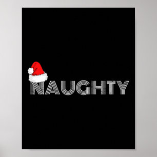 Naughty Or Nice Christmas Matching Family Pyjamas  Poster