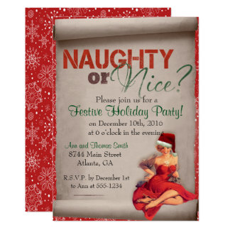 Naughty Or Nice Party Invitations 7