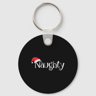 Naughty Or Nice Costume Matching Christmas Couples Key Ring