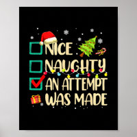 naughty or nice funny an attempt was made christma