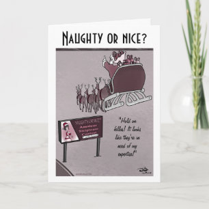Naughty or Nice Holiday Folding Card