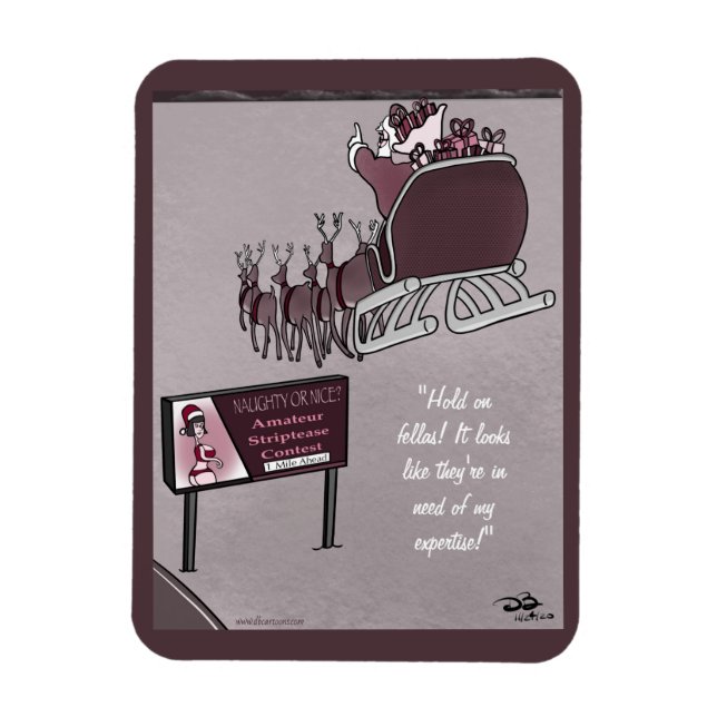 Naughty or Nice Holiday Magnet (Vertical)