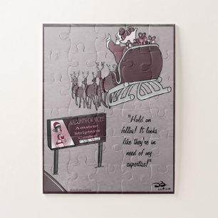 Naughty or Nice Holiday Oversized Jigsaw Puzzle