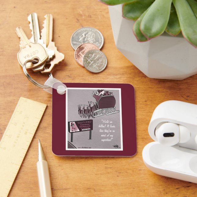 Naughty Or Nice Key Ring (Desk)