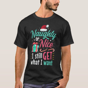 Naughty Or Nice List Christmas Stocking Stuffer T-Shirt
