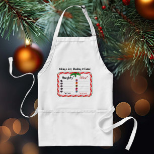 Naughty or Nice List Standard Apron