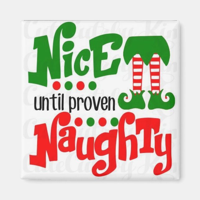 ***NAUGHTY OR NICE *** MAGNET (Front)