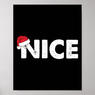 Naughty Or Nice Matching Christmas Poster
