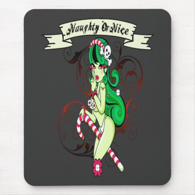 Naughty Or Nice - Mousepad (Front)