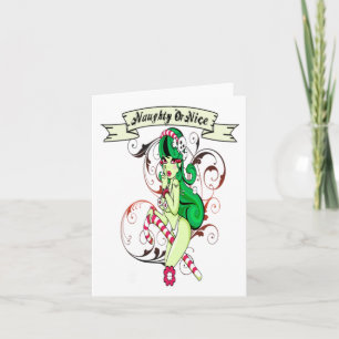 Naughty Or Nice - Note Card