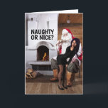 NAUGHTY OR NICE? SANTA CHRISTMAS CARDS FOR HER<br><div class="desc">NAUGHTY OR NICE? CHRISTMAS CARD FOR HER.</div>