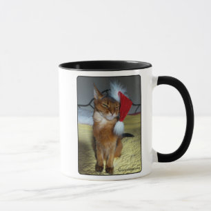 Naughty or Nice Santa Kitty Mug