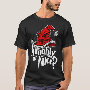 Naughty or Nice Sorted Christmas Hat Premium  T-Shirt