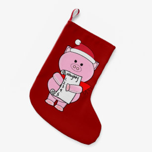 Naughty Piggy Christmas Stocking