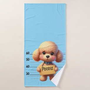 Naughty Poodle Bath Towel