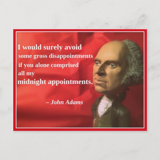 Naughty Presidential Valentine: Appointments Holiday Postcard (Front)
