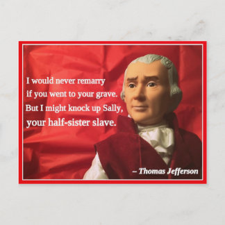 Naughty Presidential Valentine: Never Remarry Holiday Postcard