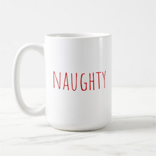 Naughty Rae Dunn Inspired Christmas Coffee Mug