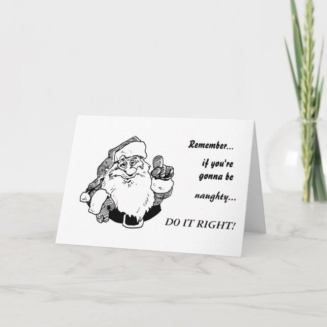 Naughty Santa Card 01 (Front)