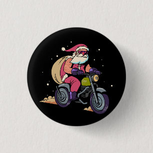 Naughty Santa Claus 3 Cm Round Badge
