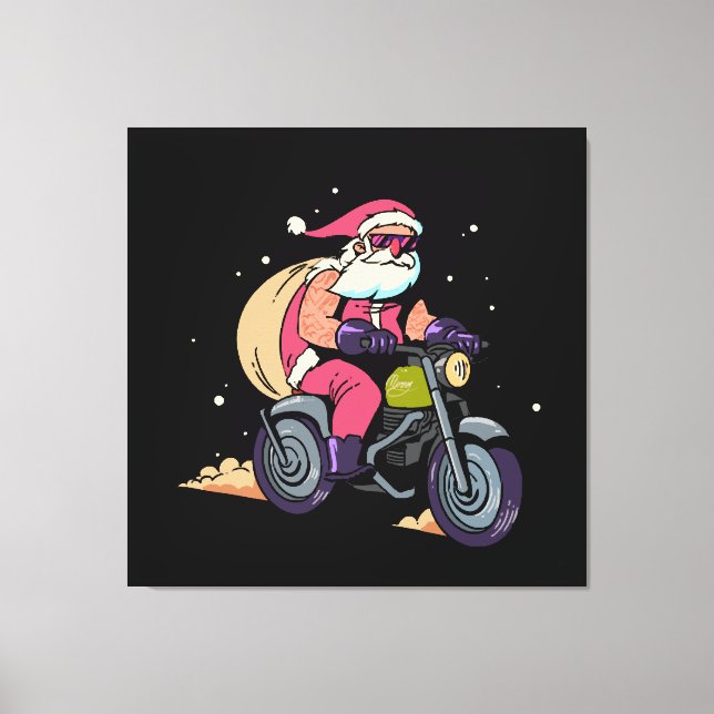 Naughty Santa Claus Canvas Print (Front)