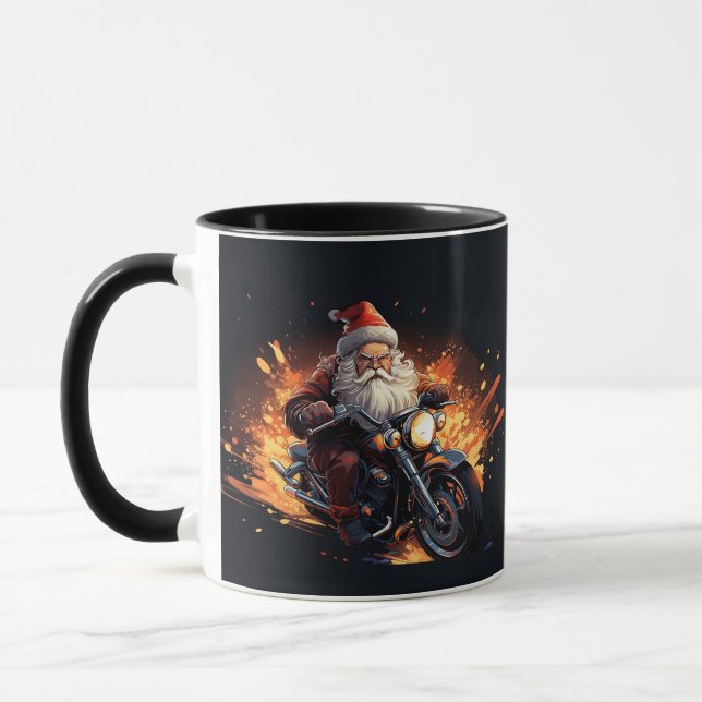 Naughty Santa mug (Left)