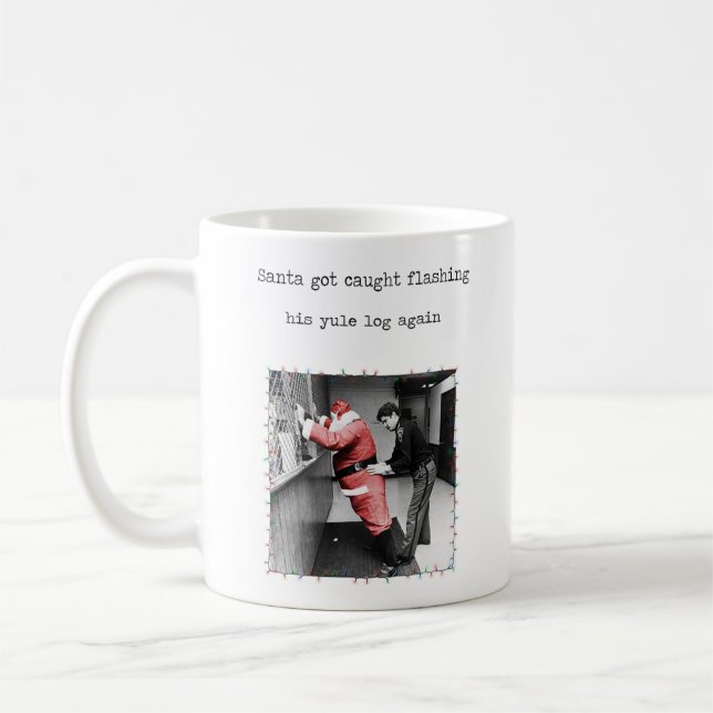 Naughty Santa Mug (Left)