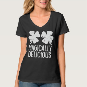 Naughty Shamrocks Magically Delicious St Patricks T-Shirt