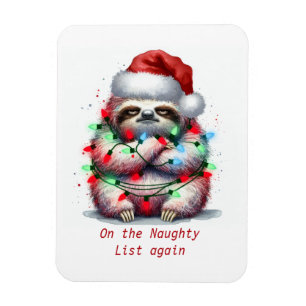 Naughty Sloth Custom words Magnet