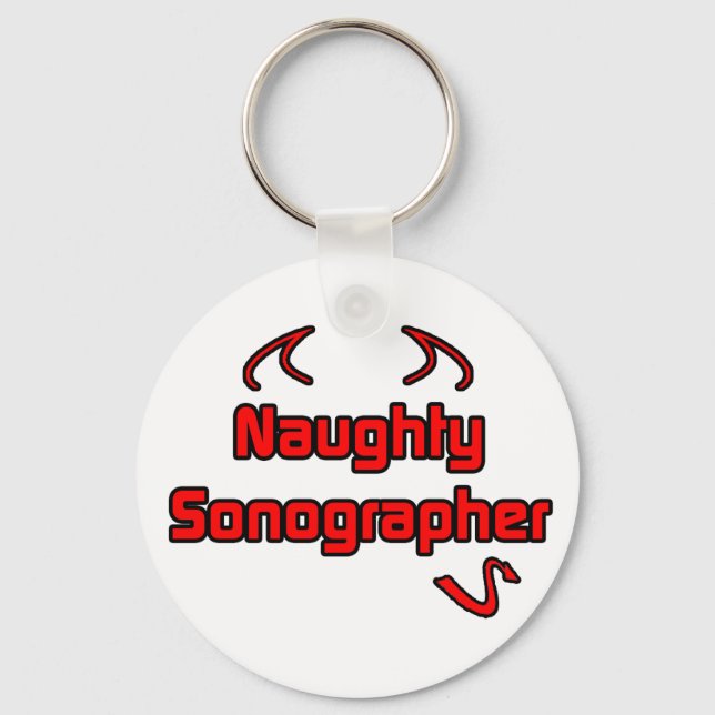 Naughty Sonographer Key Ring (Front)