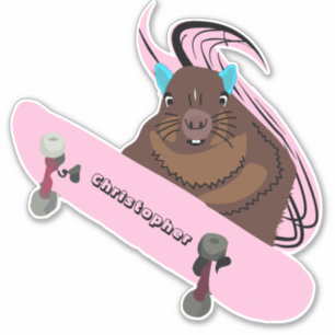 Naughty Squirrel #109 Skateboarding