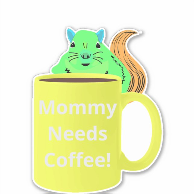 Naughty Squirrel #110 Coffee Cup (Front)