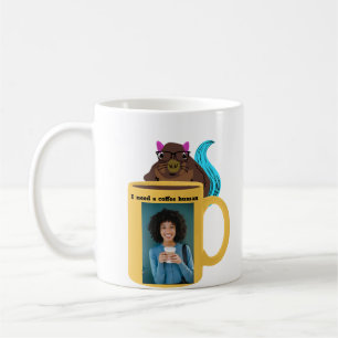 Naughty Squirrel #112 Coffee Human Mug