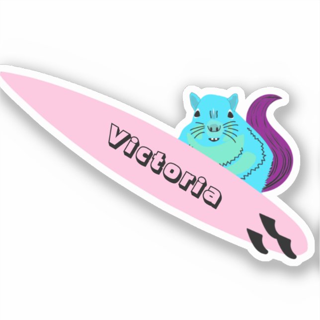 Naughty Squirrel #1132 Surfing (Front)