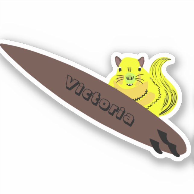 Naughty Squirrel #1215 Surfing (Front)
