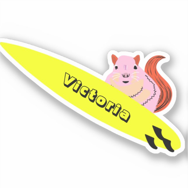 Naughty Squirrel #1237 Surfing (Front)