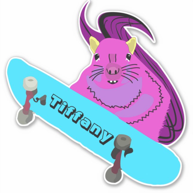 Naughty Squirrel #126 Girls Name  (Front)